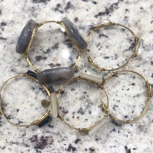Lot of 5 Bourbon and Bowties bangles